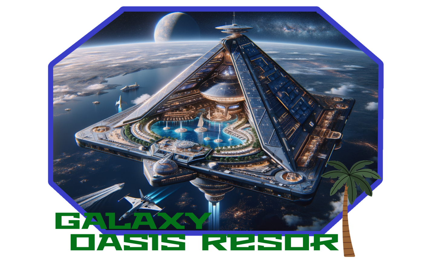 Galaxy Oasis Resort, Alien T-Shirt, The Daily Spaceship