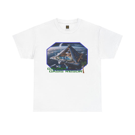 Galaxy Oasis Resort T-Shirt, Alien Resort In Space, Daily Spaceship Tee