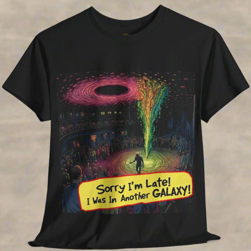 Sorry I'm Late... I Was In Another Galaxy Alien T-SHirt, Funny Alien Tee