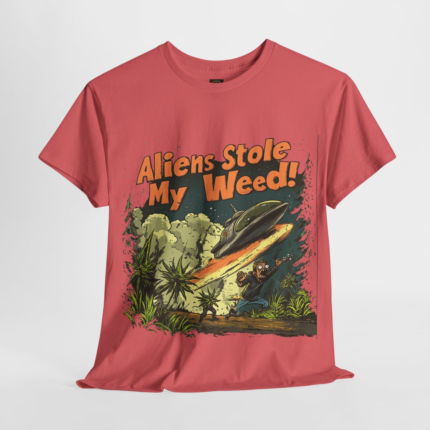 "Aliens Stole My Weed!", Funny Alien T-Shirt,