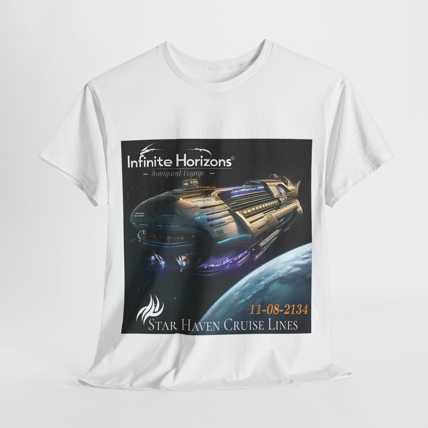 Space Cruise Tee - 'Infinite Horizons - Inaugural Voyage' Shirt