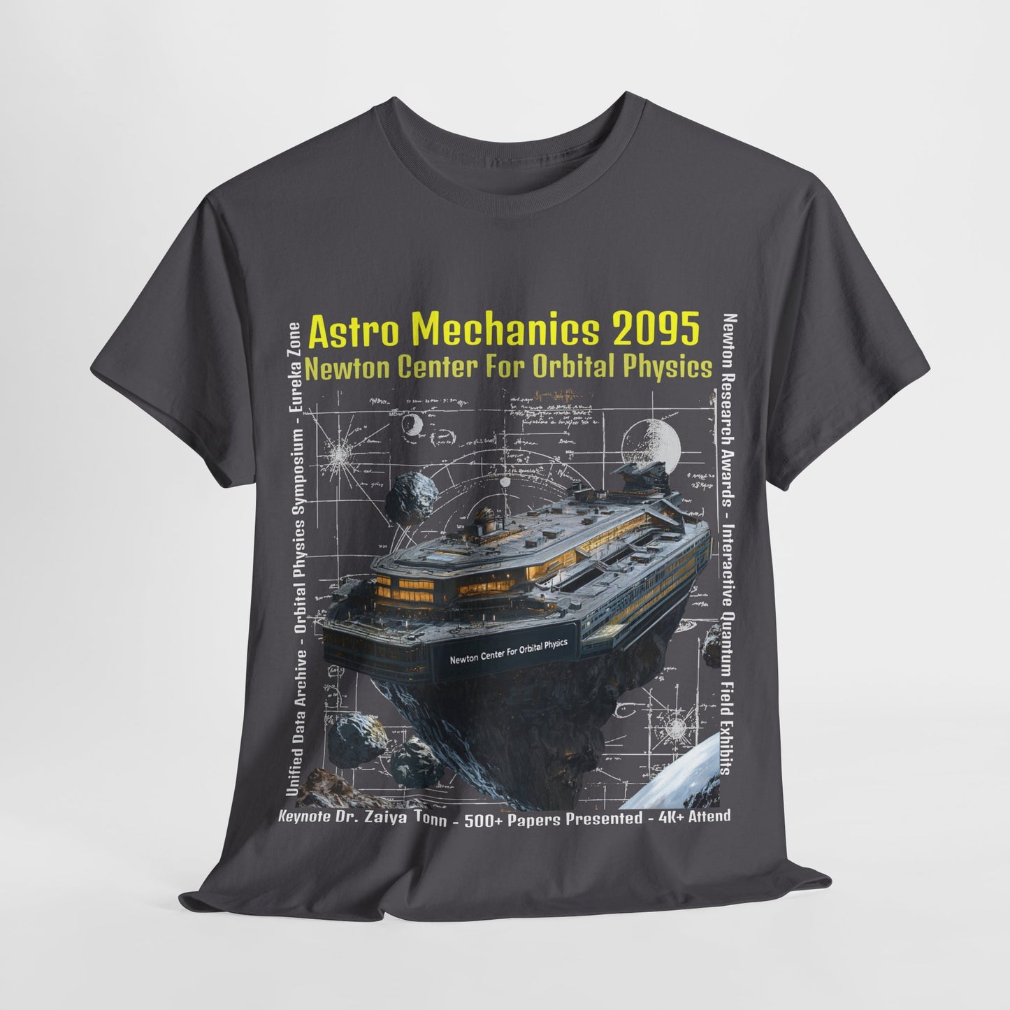 AstroMechanice 2095 Conference Unisex Tee - Newton Center For Orbital Physics, Conference T-Shirt