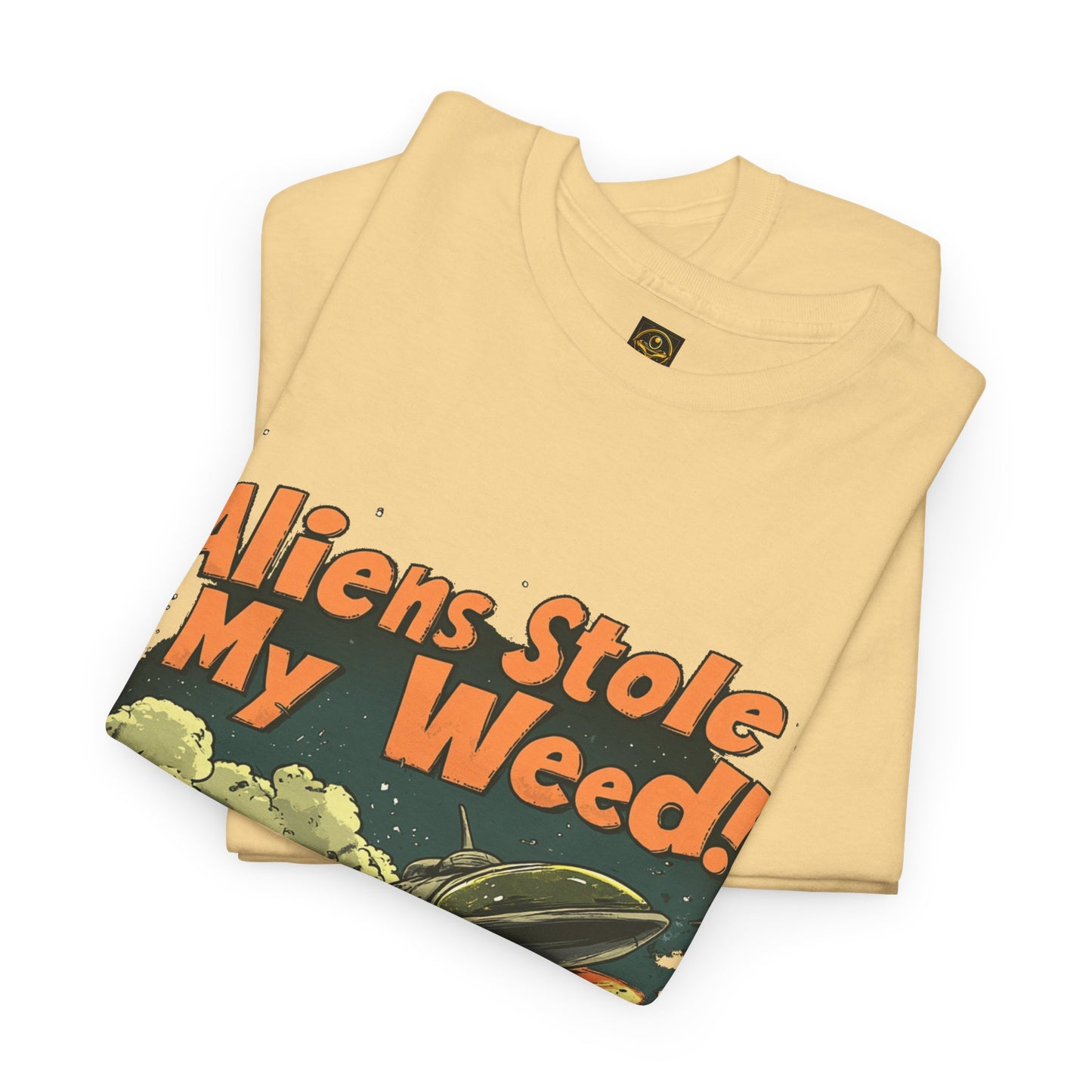 "Aliens Stole My Weed!", Funny Alien T-Shirt,