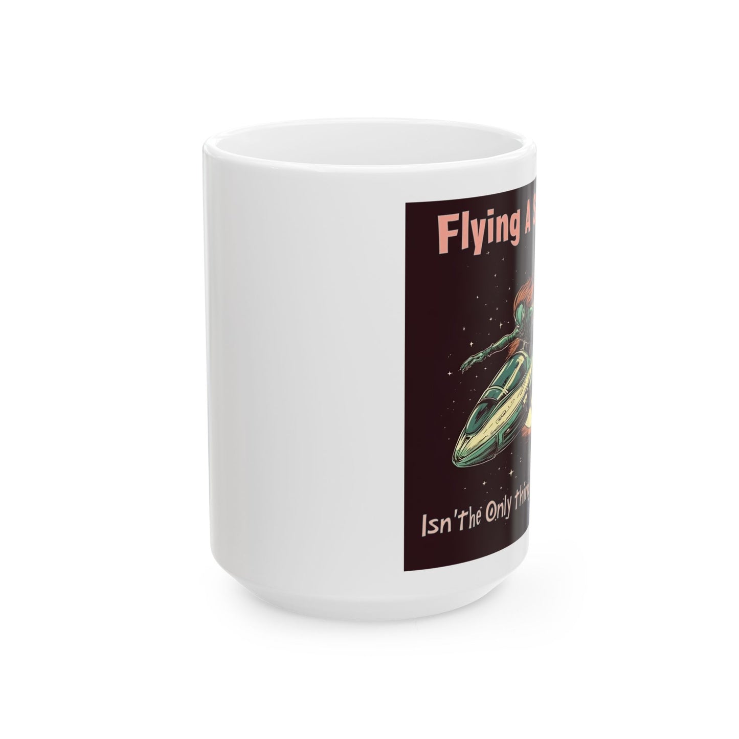 Alien Spaceship Mug - Funny Flying A Spaceship Coffee Mug, 11oz and 15oz