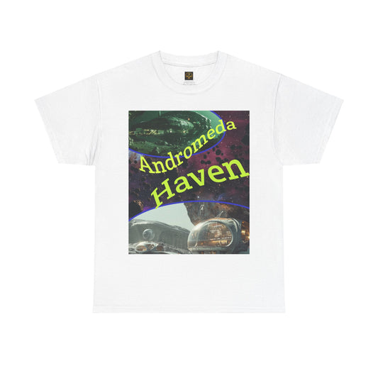 Andromeda Haven Alien Asteroid Mining T-shirt, Daily Spacship Tee, Fun Spaceship T-shirt