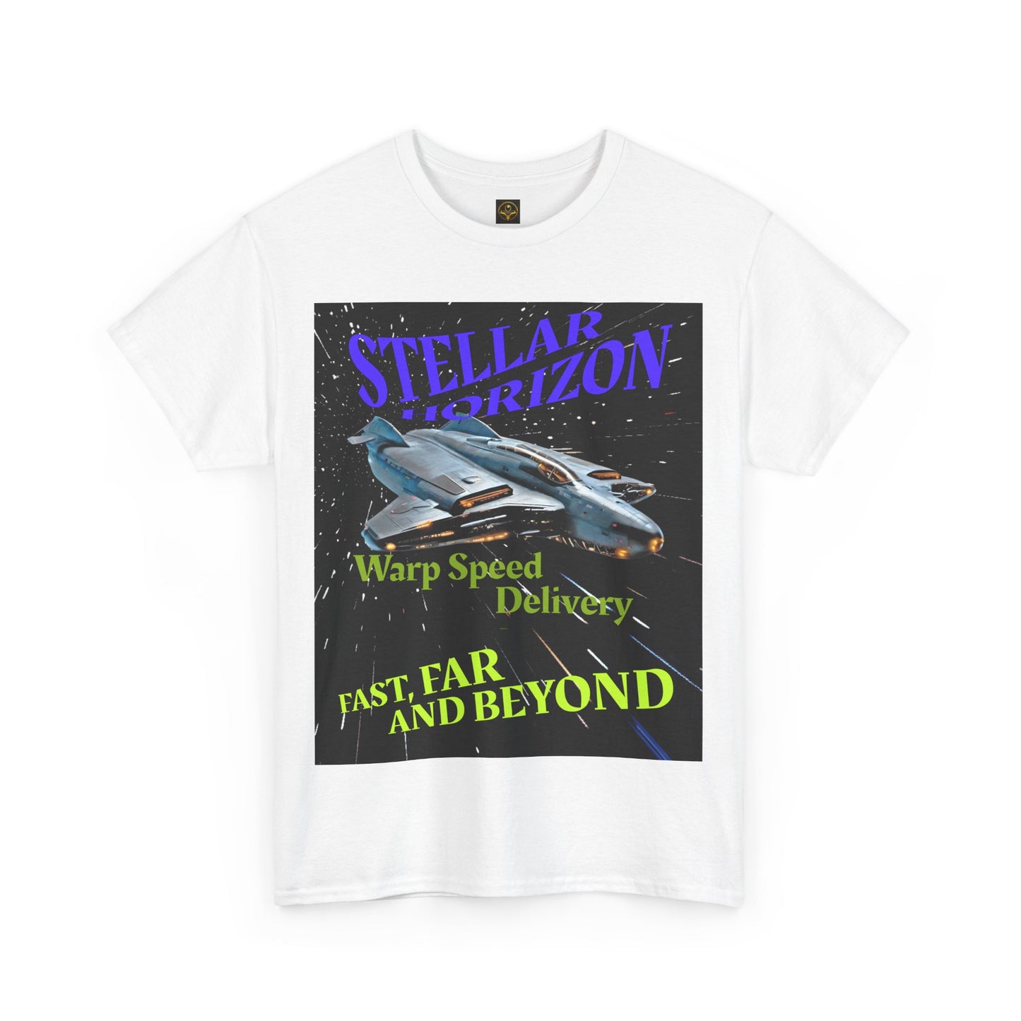 Stellar Horizon Alien T-Shirt, Fun Spaceship T-shirt, The Daily Spaceship Tee