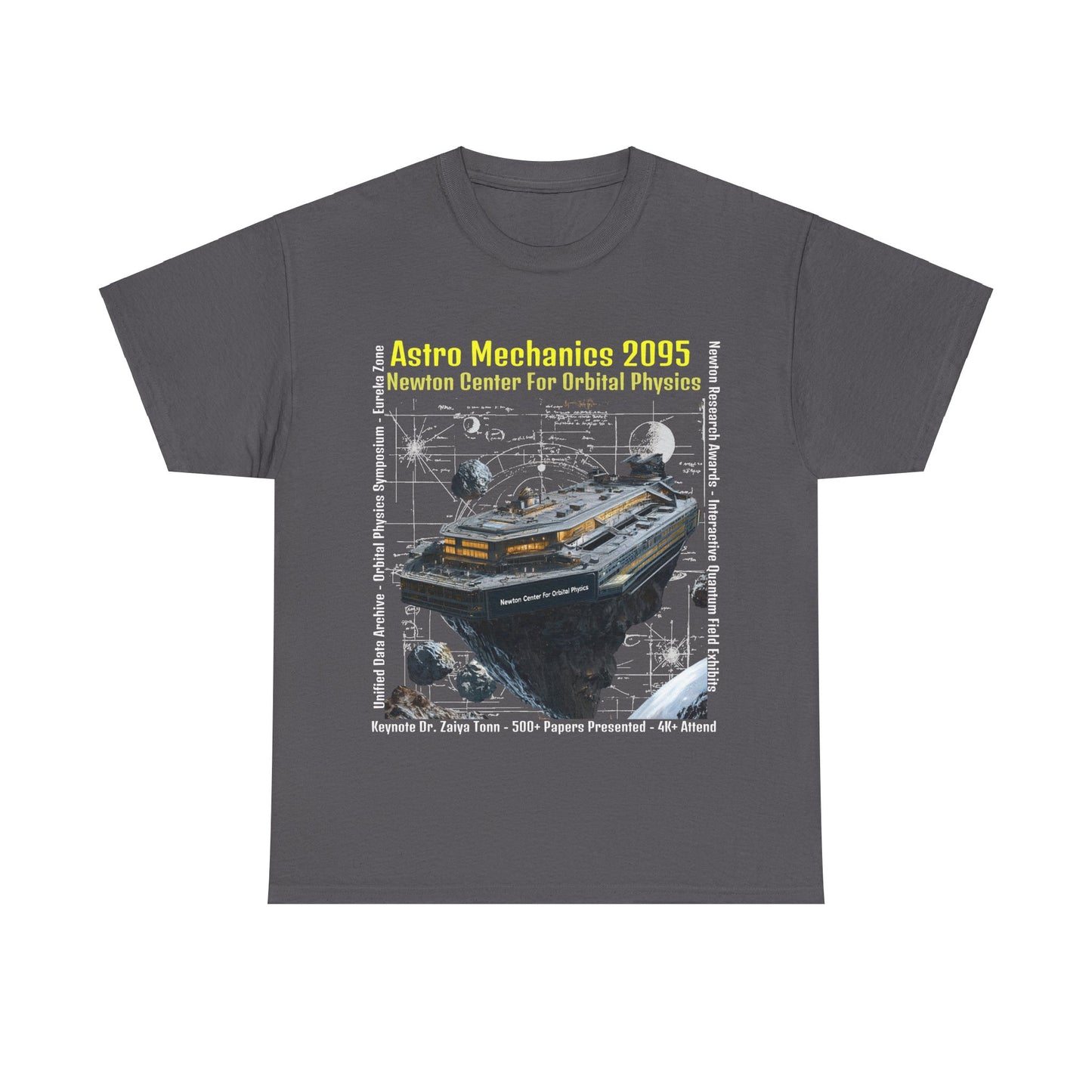 AstroMechanice 2095 Conference Unisex Tee - Newton Center For Orbital Physics, Conference T-Shirt