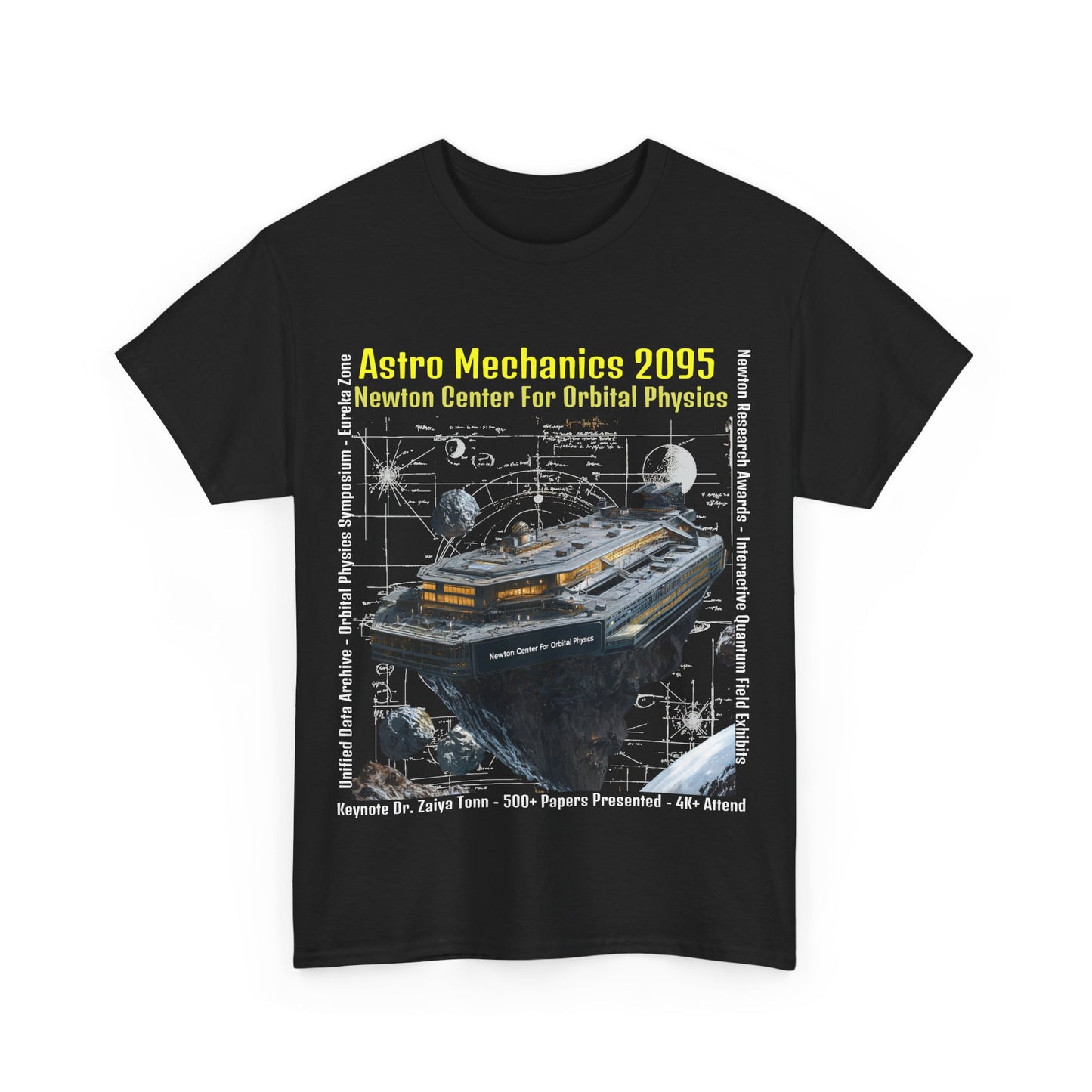 AstroMechanice 2095 Conference Unisex Tee - Newton Center For Orbital Physics, Conference T-Shirt