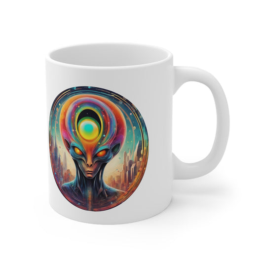 Ceramic Mug 11oz Alien Head