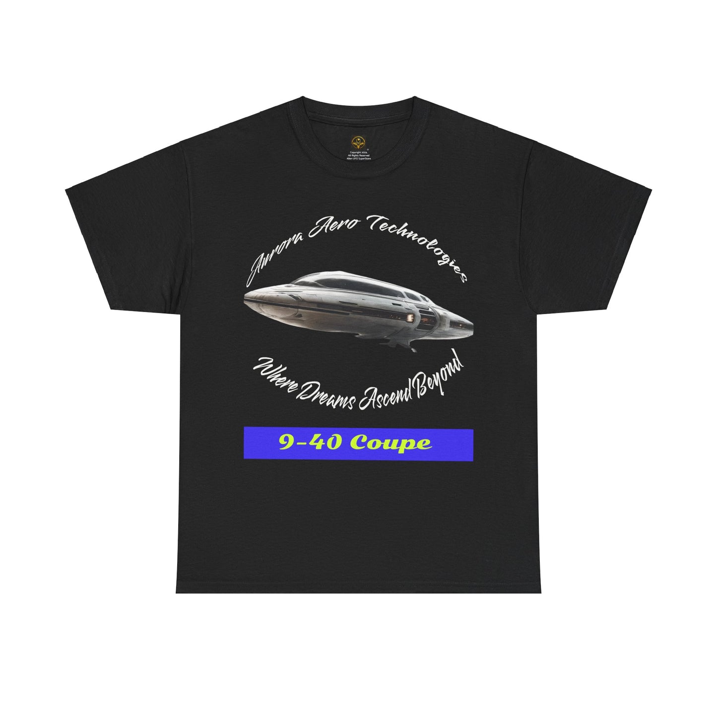 Alien Spaceship T-shirt, "9-40 Coupe", Daily Spaceship Tee