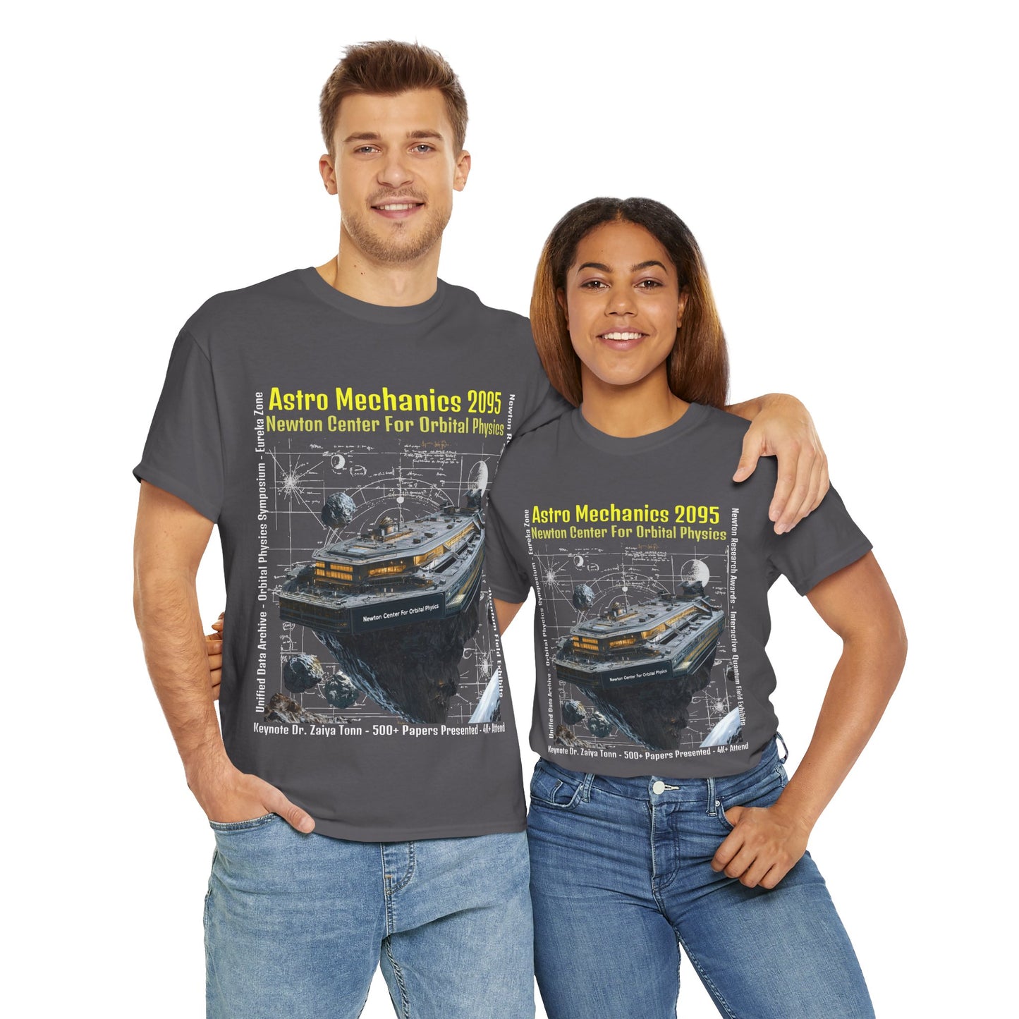 AstroMechanice 2095 Conference Unisex Tee - Newton Center For Orbital Physics, Conference T-Shirt