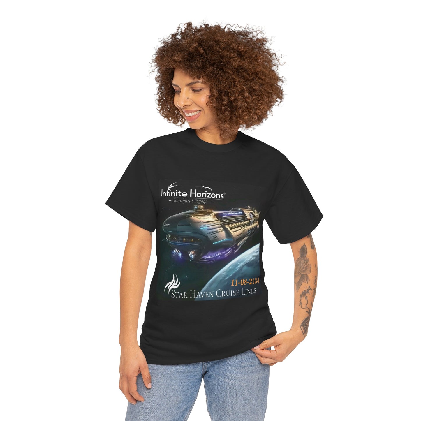 Space Cruise Tee - 'Infinite Horizons - Inaugural Voyage' Shirt