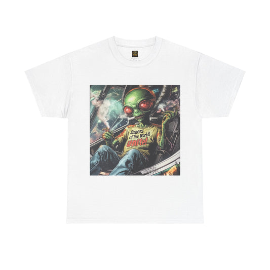 "Stoners Of The World Unite", Alien T-Shirt