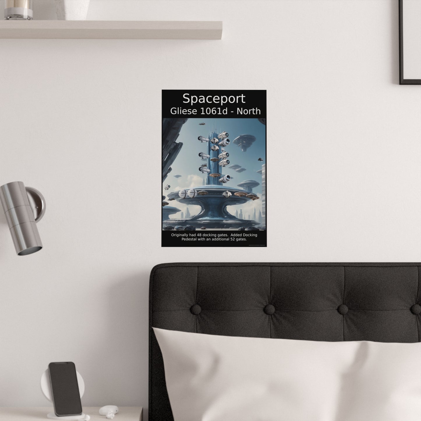 Spaceport Gliese 1061d Poster - Alien Spaceport Poster