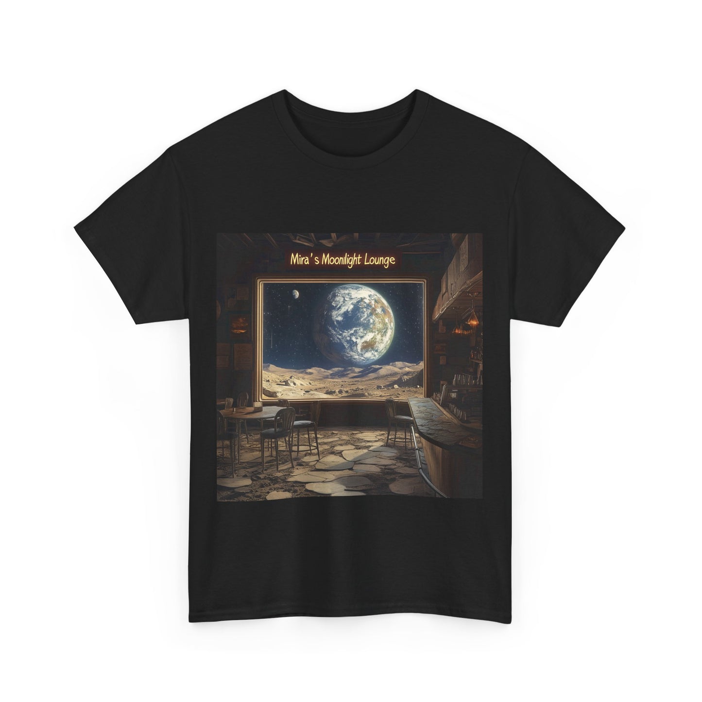 Mira's Moonlight Lounge Tee - Fun Moon T-shirt