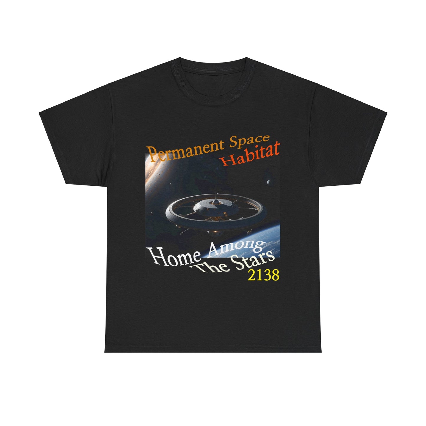 Space Habitat Tee - 'Home Among The Stars' T-shirt, Space T-shirt