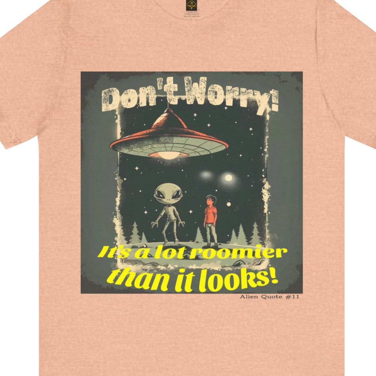 Funny Alien T-Shirt "Largest ball of Space Goo" Funny UFO TShirt