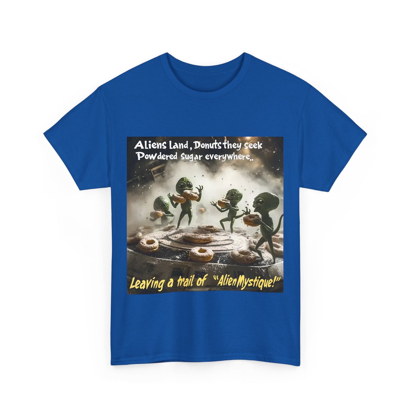 Alien Donut Poem Tee - Fun Alien and Donut T-Shirt