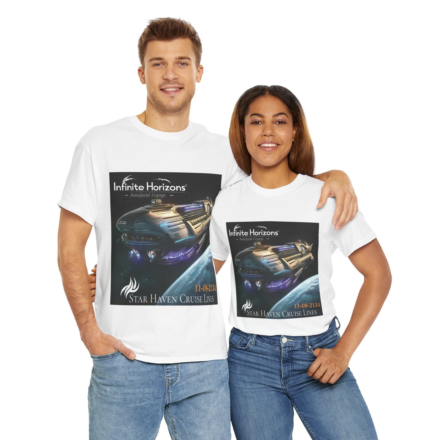 Space Cruise Tee - 'Infinite Horizons - Inaugural Voyage' Shirt