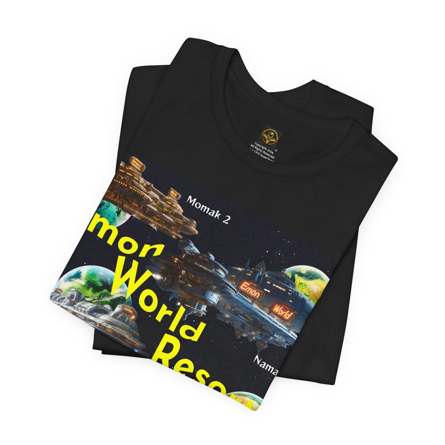 Celestial Resort Orbiter Alien Spaceship Tee,  Daily Spaceship T-shirt