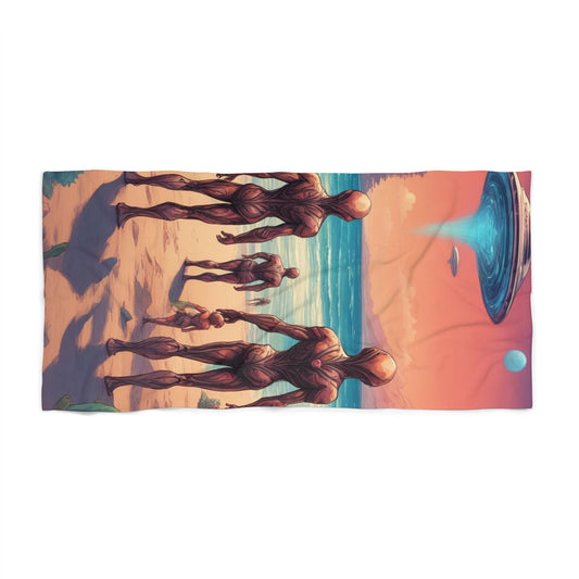 Beach Aliens Beach Towel