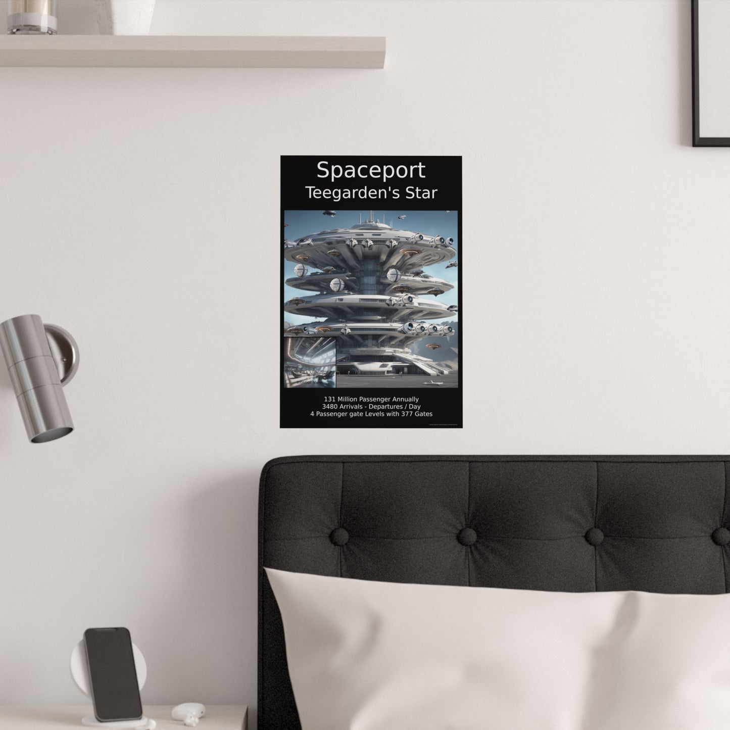 Spaceport Poster - Alien Planet Teegarden's Star Poster