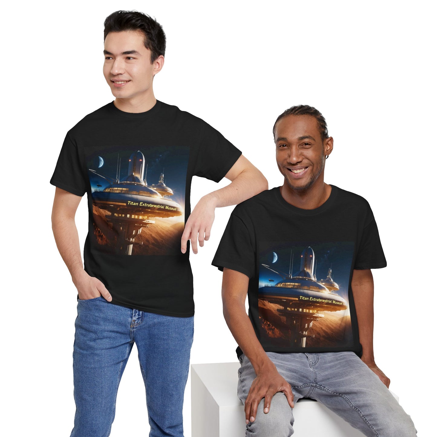 Titan Extraterrestrial Museum Tee - Titan Alien Space Shirt