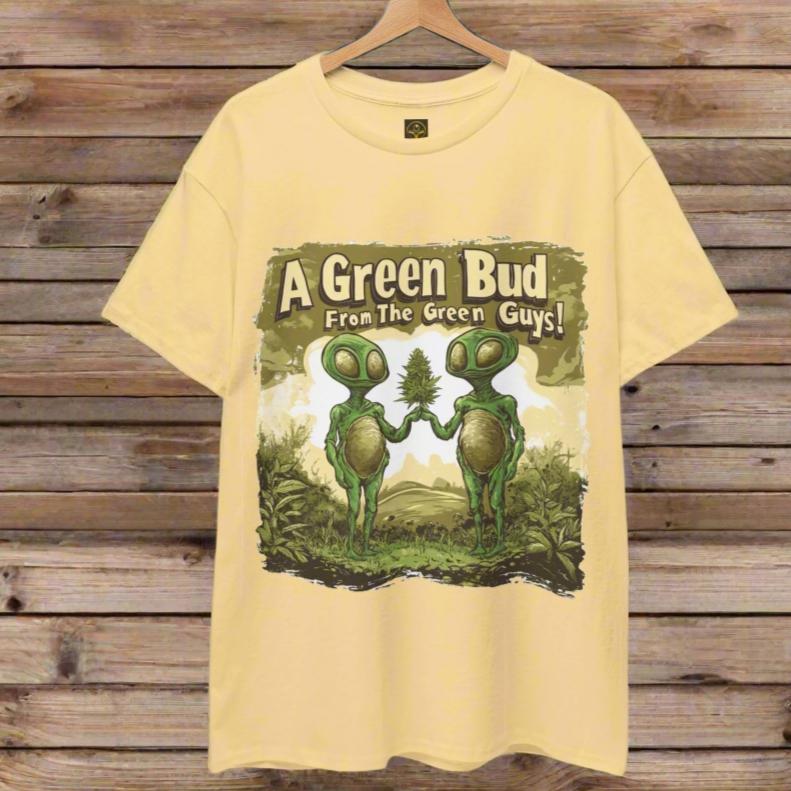 "A Green Bud From The Green Guys", Alien T-Shirt