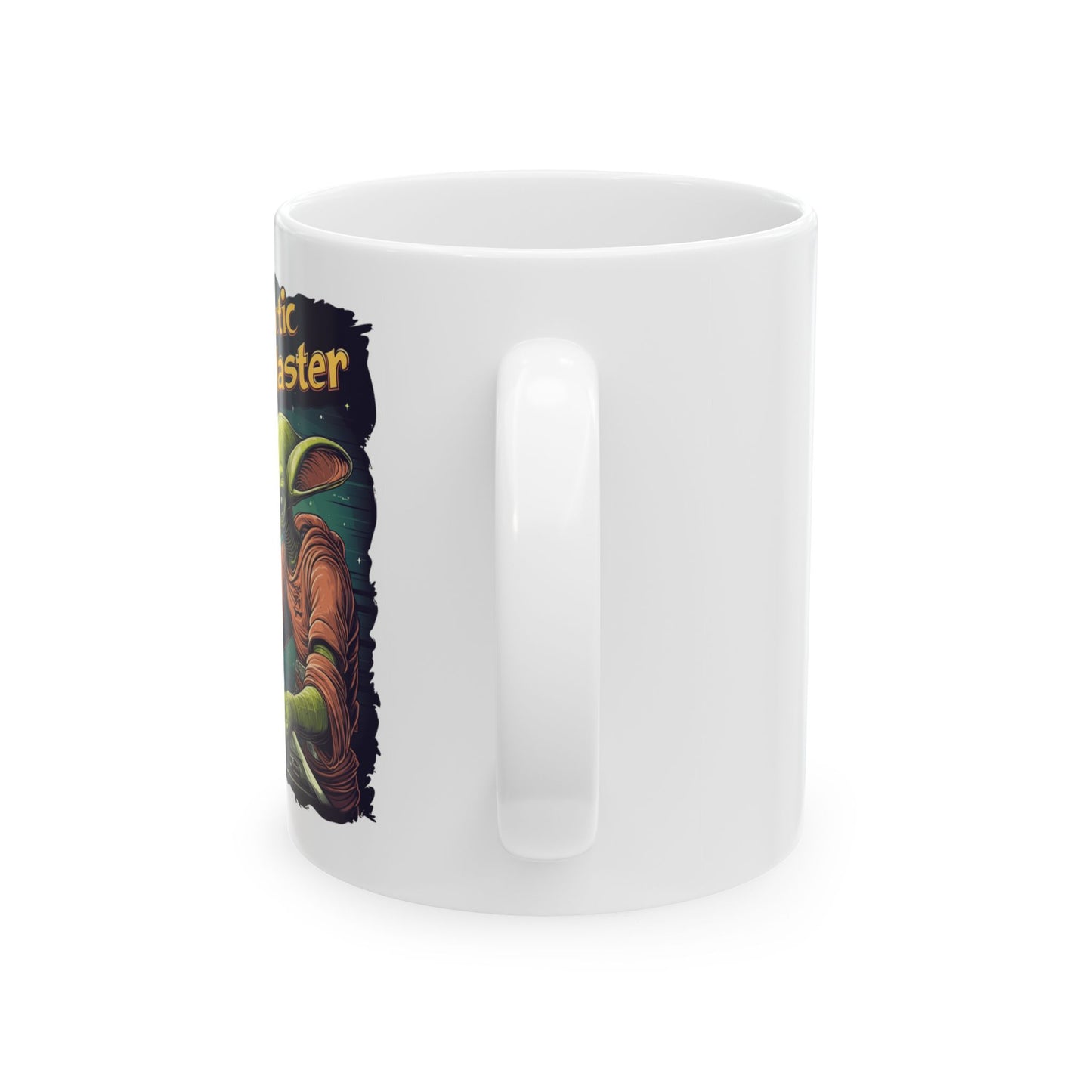 Alien Brewing Ceramic Mug - "Intergalactic Brew Master" Design, Fun Brewing Fan Coffee Mug