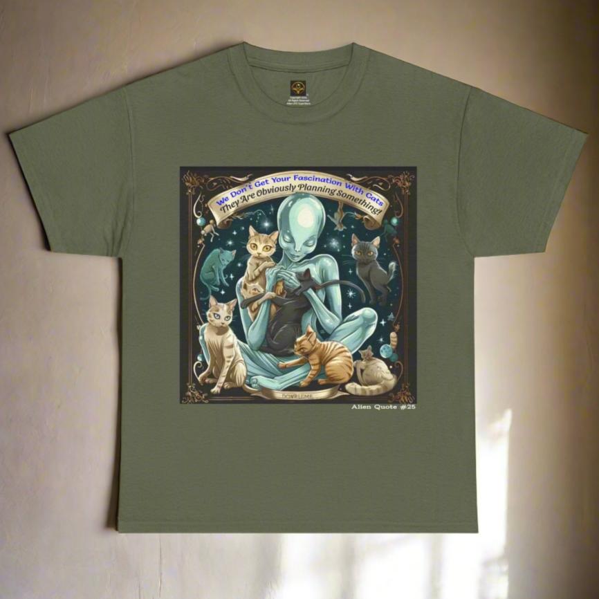 Alien Quote #25, Cats Planning Something Alien T-shirt