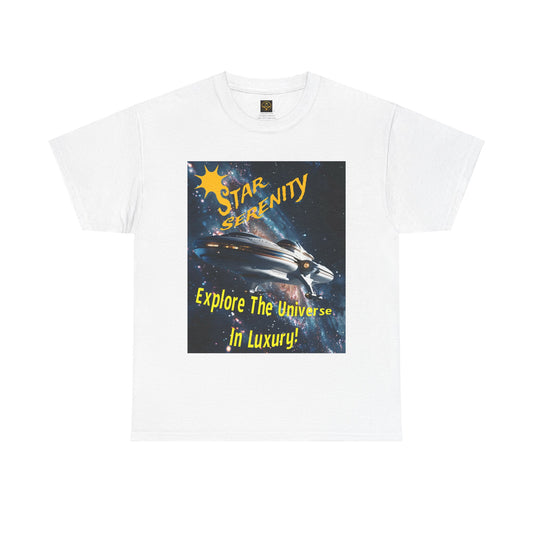 Star Serenity Alien Cruise Ship Tee, Daily Spaceship T-Shirt