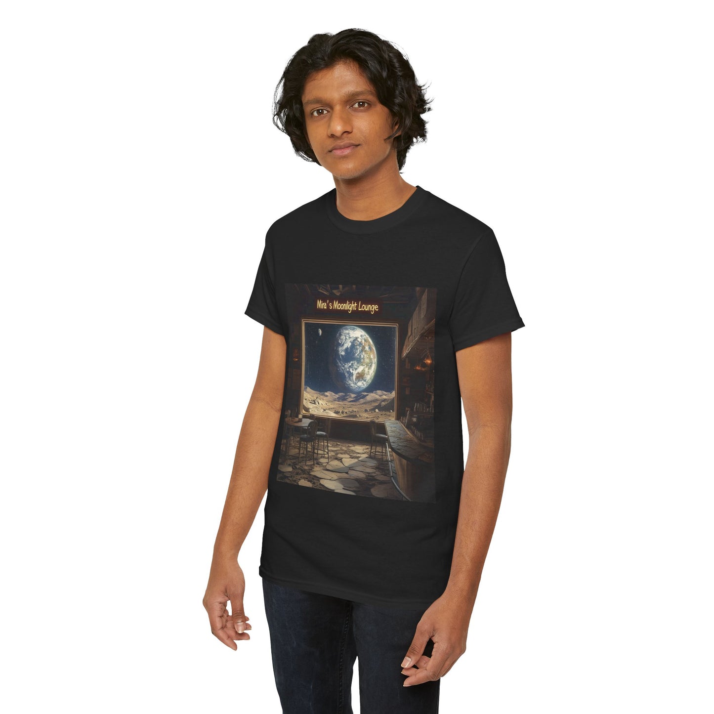 Mira's Moonlight Lounge Tee - Fun Moon T-shirt