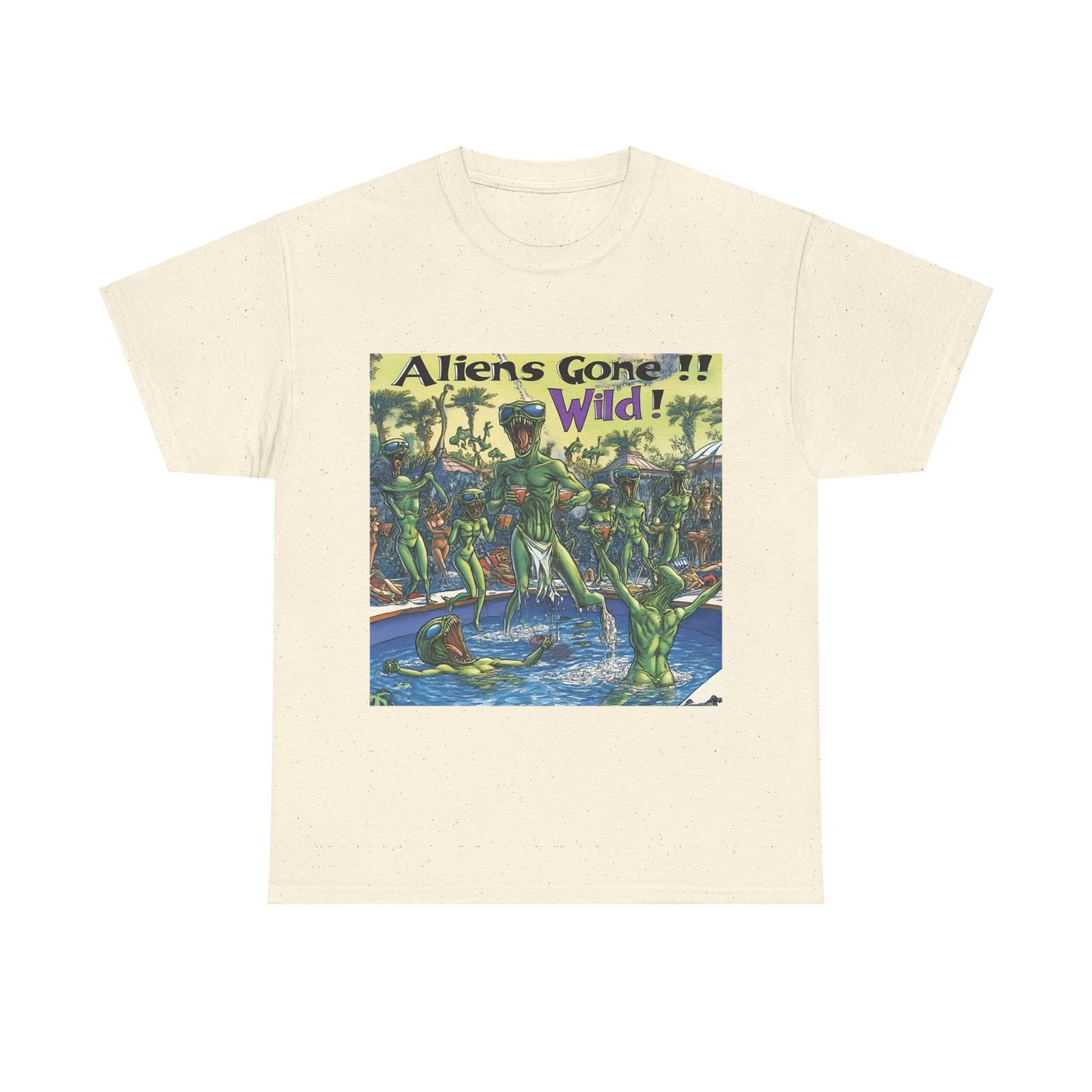 Alien Gone Wild Tee - Fun Alien Shirt for Spring Break and Pool Parties