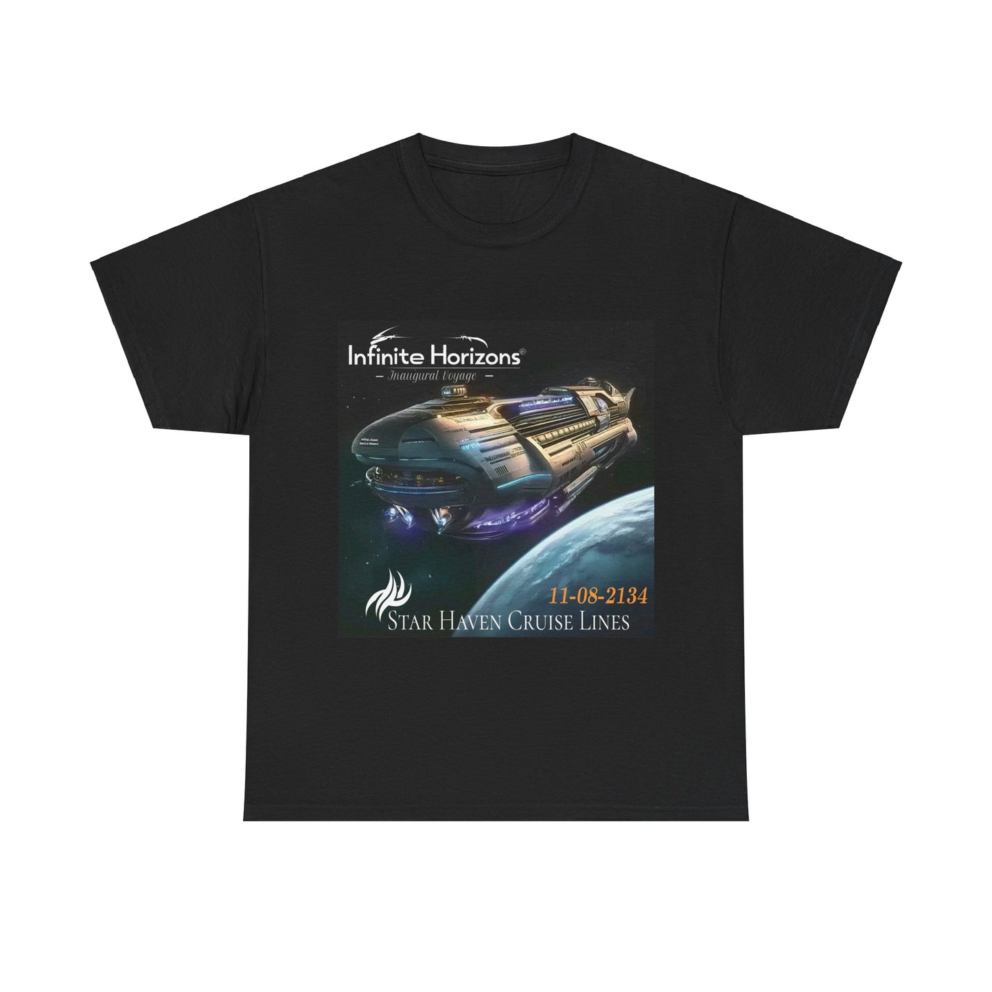 Space Cruise Tee - 'Infinite Horizons - Inaugural Voyage' Shirt