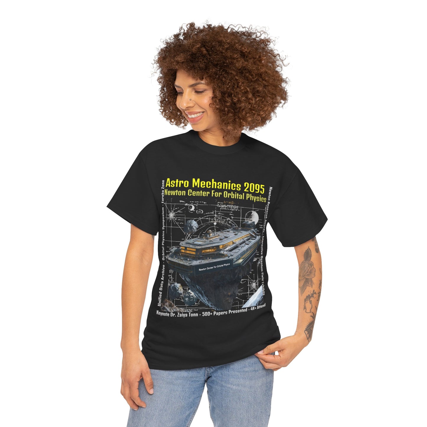 AstroMechanice 2095 Conference Unisex Tee - Newton Center For Orbital Physics, Conference T-Shirt