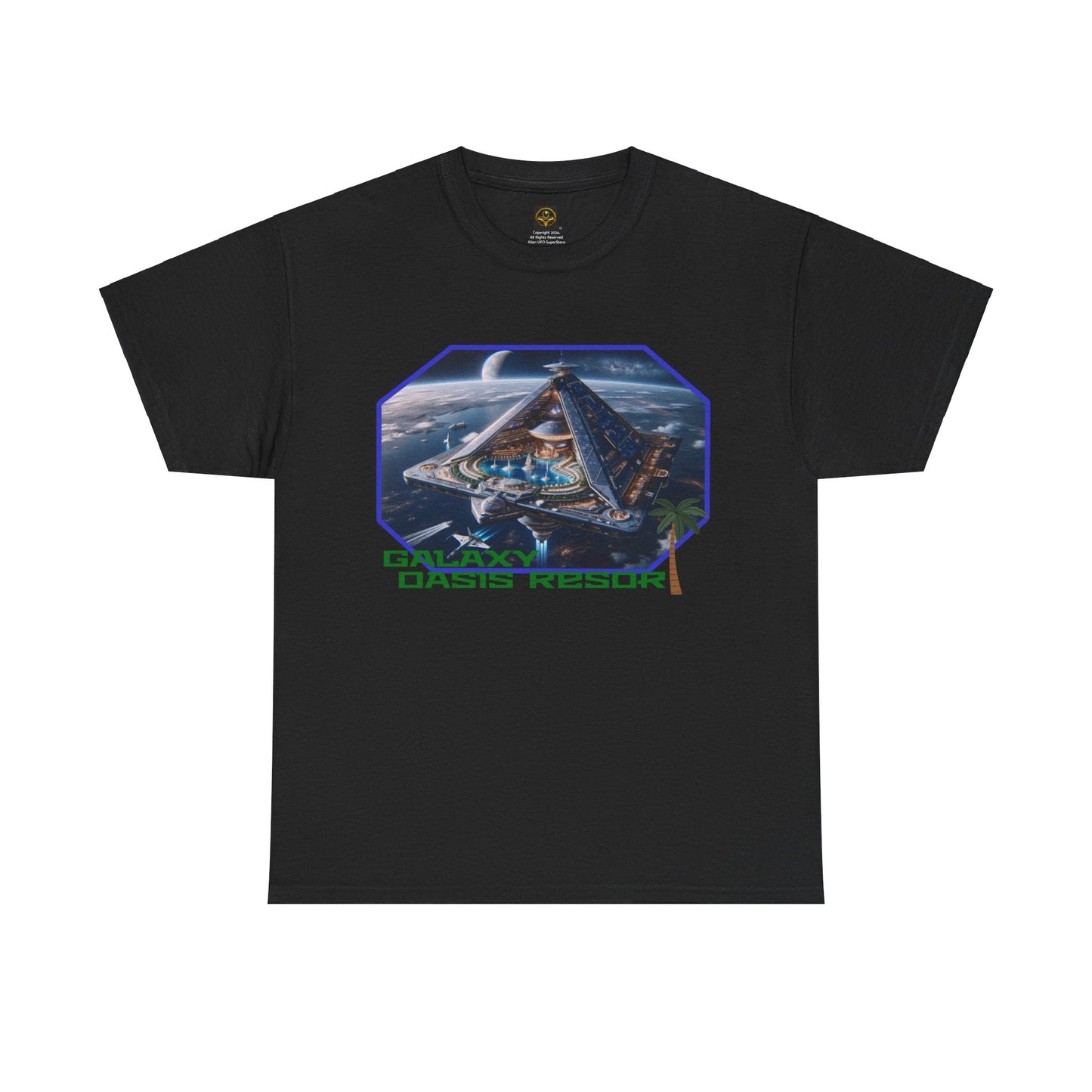 Galaxy Oasis Resort T-Shirt, Alien Resort In Space, Daily Spaceship Tee