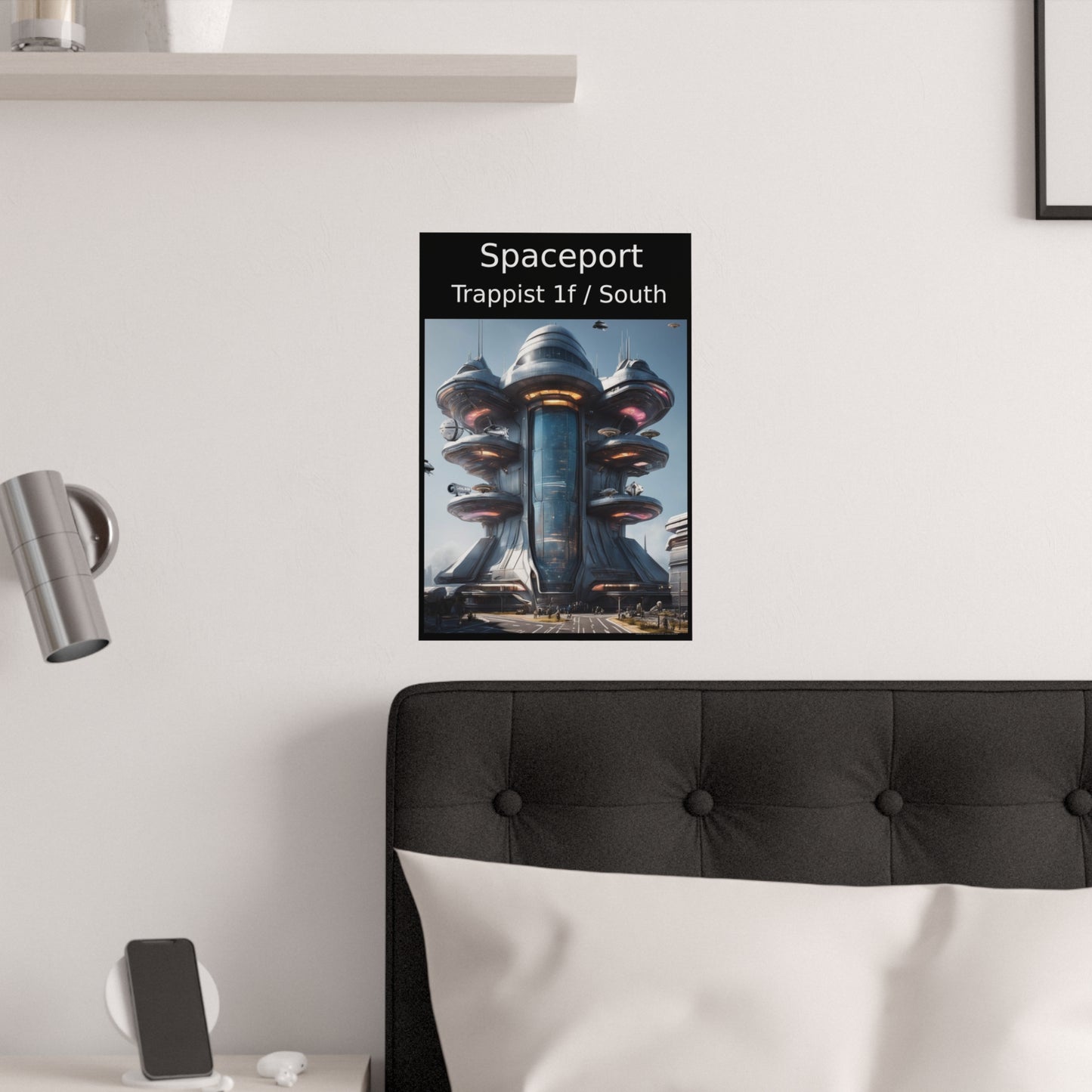 Alien Spaceport Poster - Trappist 1f