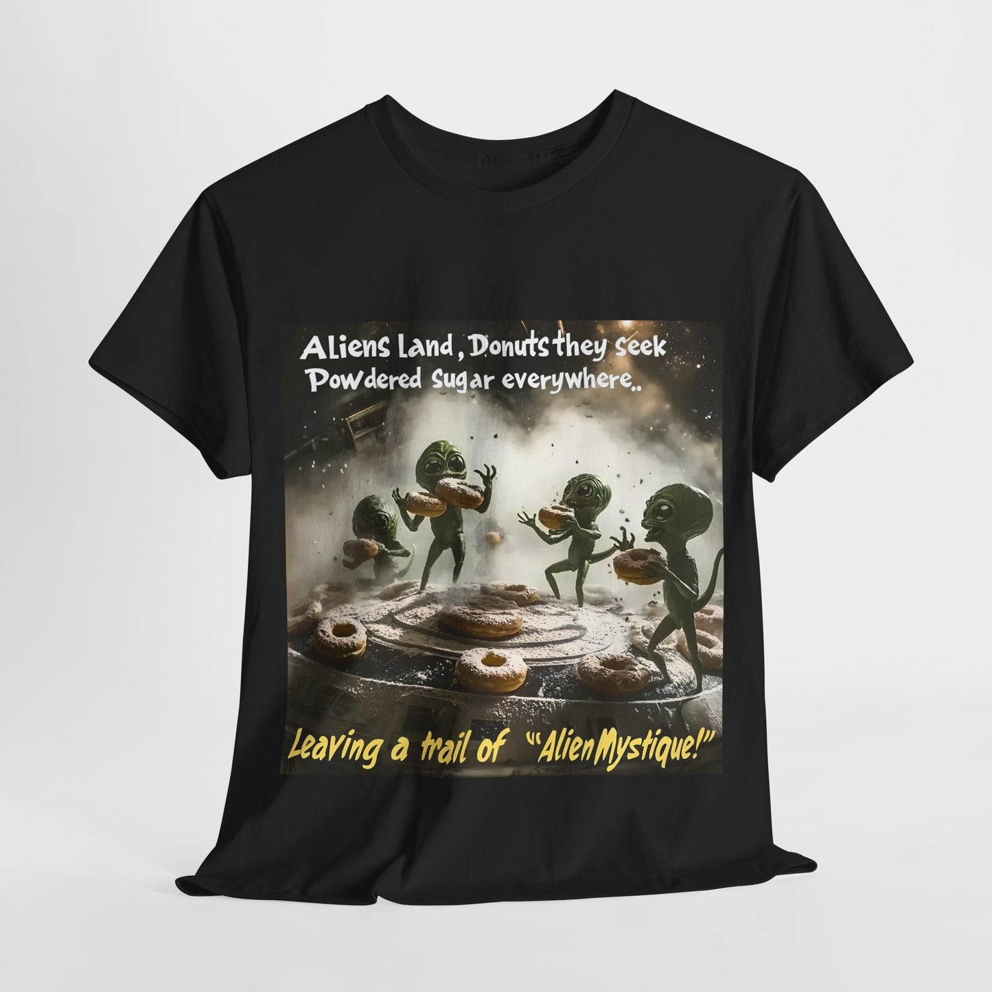 Alien Donut Poem Tee - Fun Alien and Donut T-Shirt