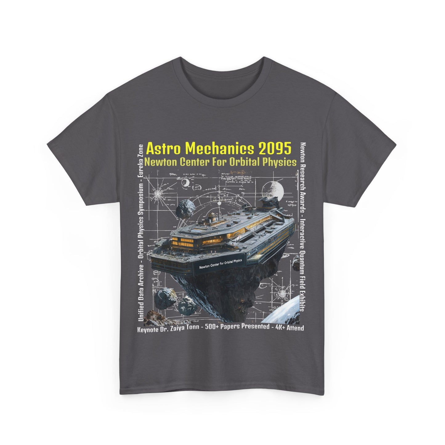 AstroMechanice 2095 Conference Unisex Tee - Newton Center For Orbital Physics, Conference T-Shirt