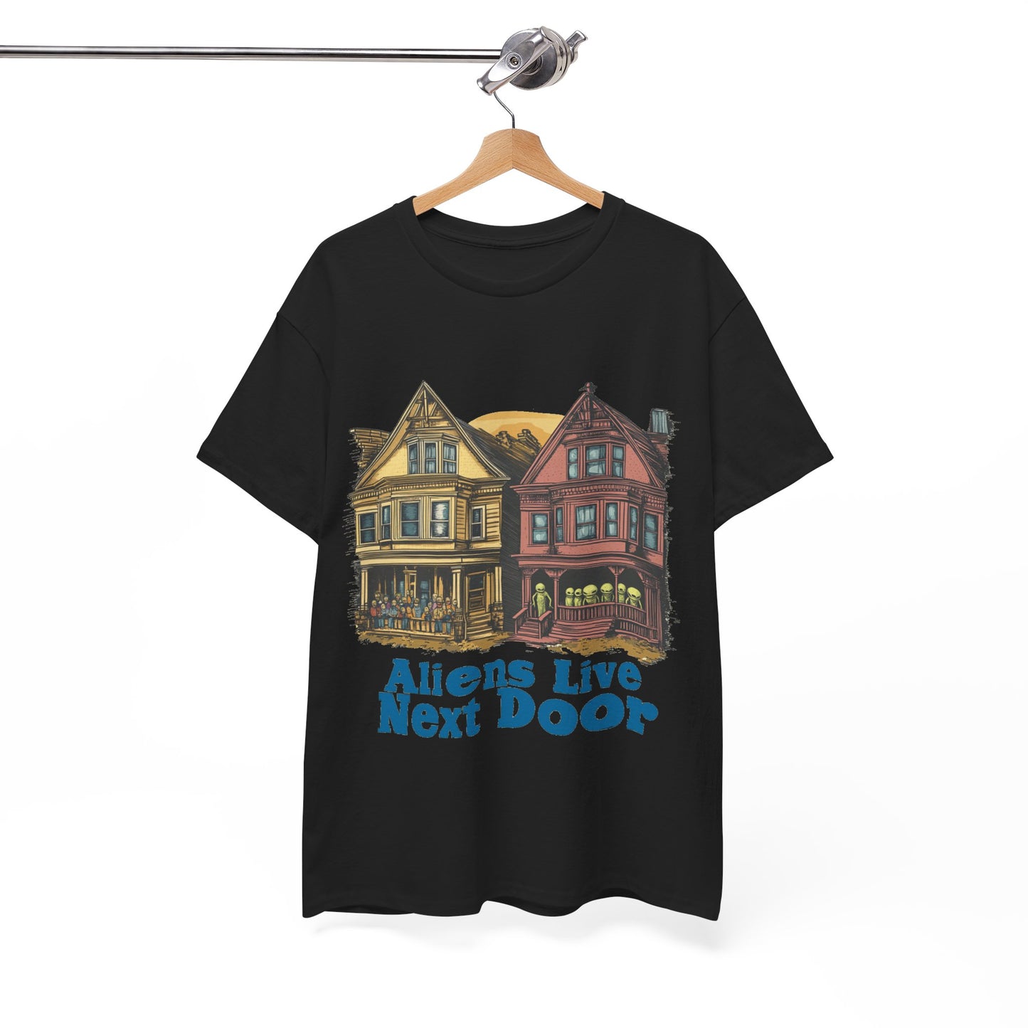 "Aliens Live Next Door" Fun Alien Tee