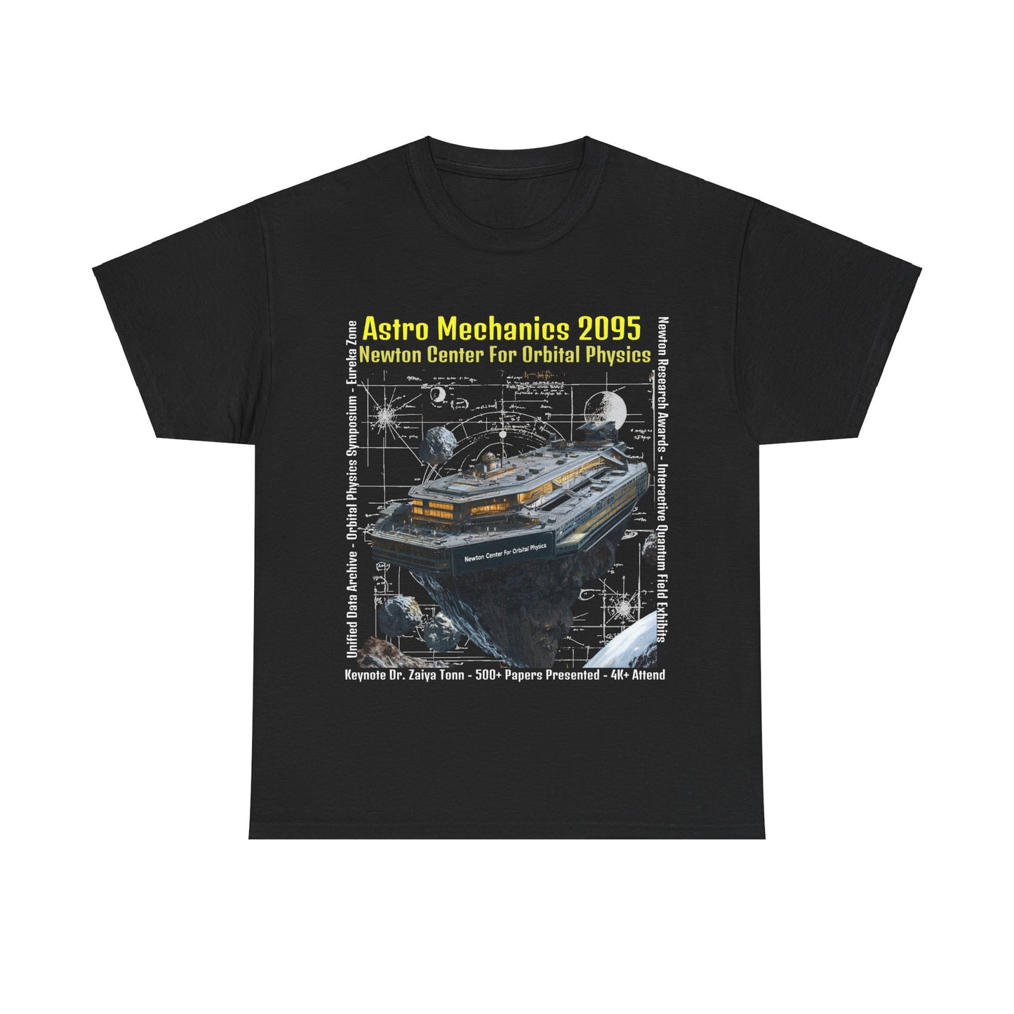 AstroMechanice 2095 Conference Unisex Tee - Newton Center For Orbital Physics, Conference T-Shirt