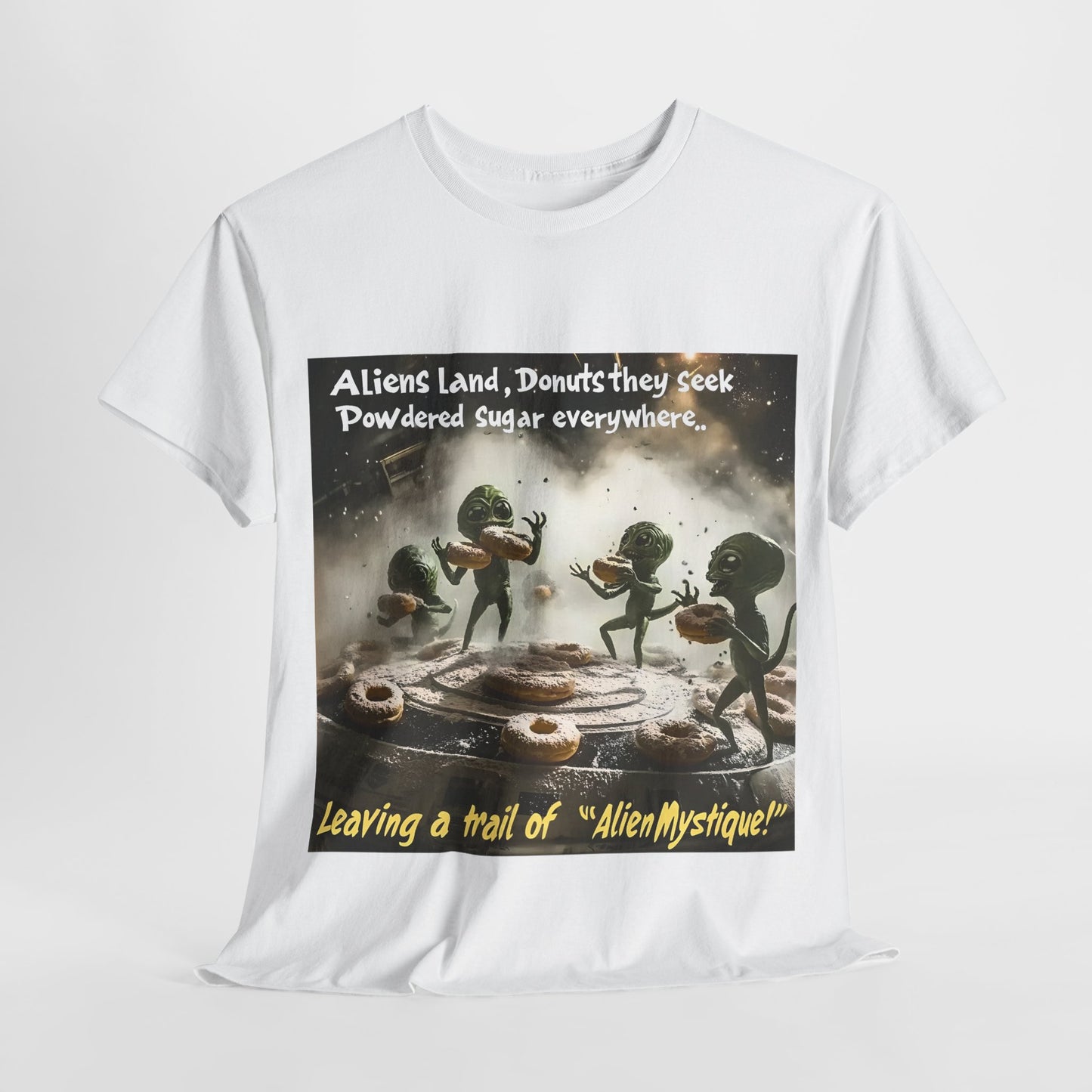 Alien Donut Poem Tee - Fun Alien and Donut T-Shirt