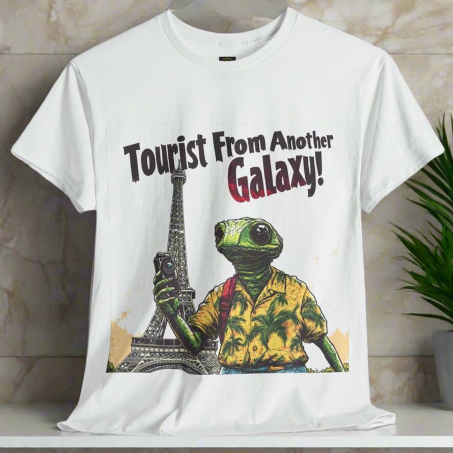 Tourist From Another Galaxy Alien Tee, Alien Tourist T-Shirt