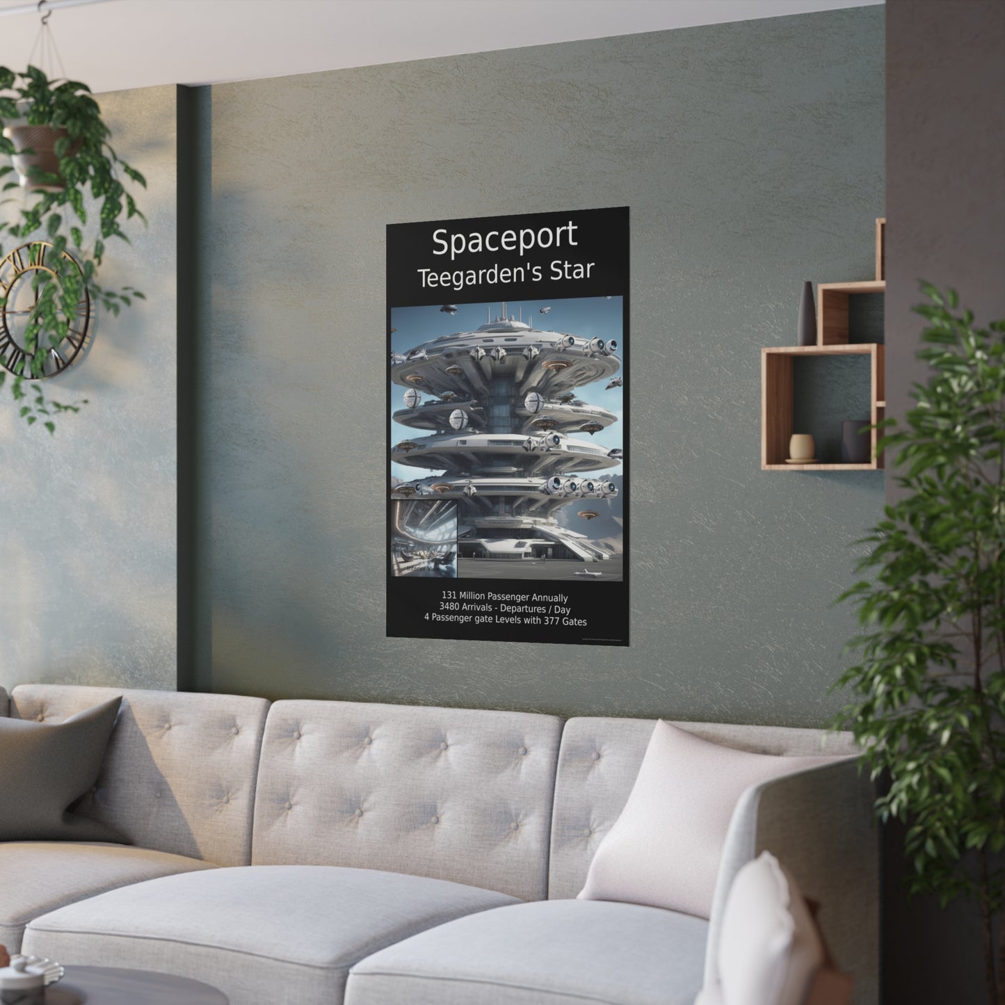 Spaceport Poster - Alien Planet Teegarden's Star Poster