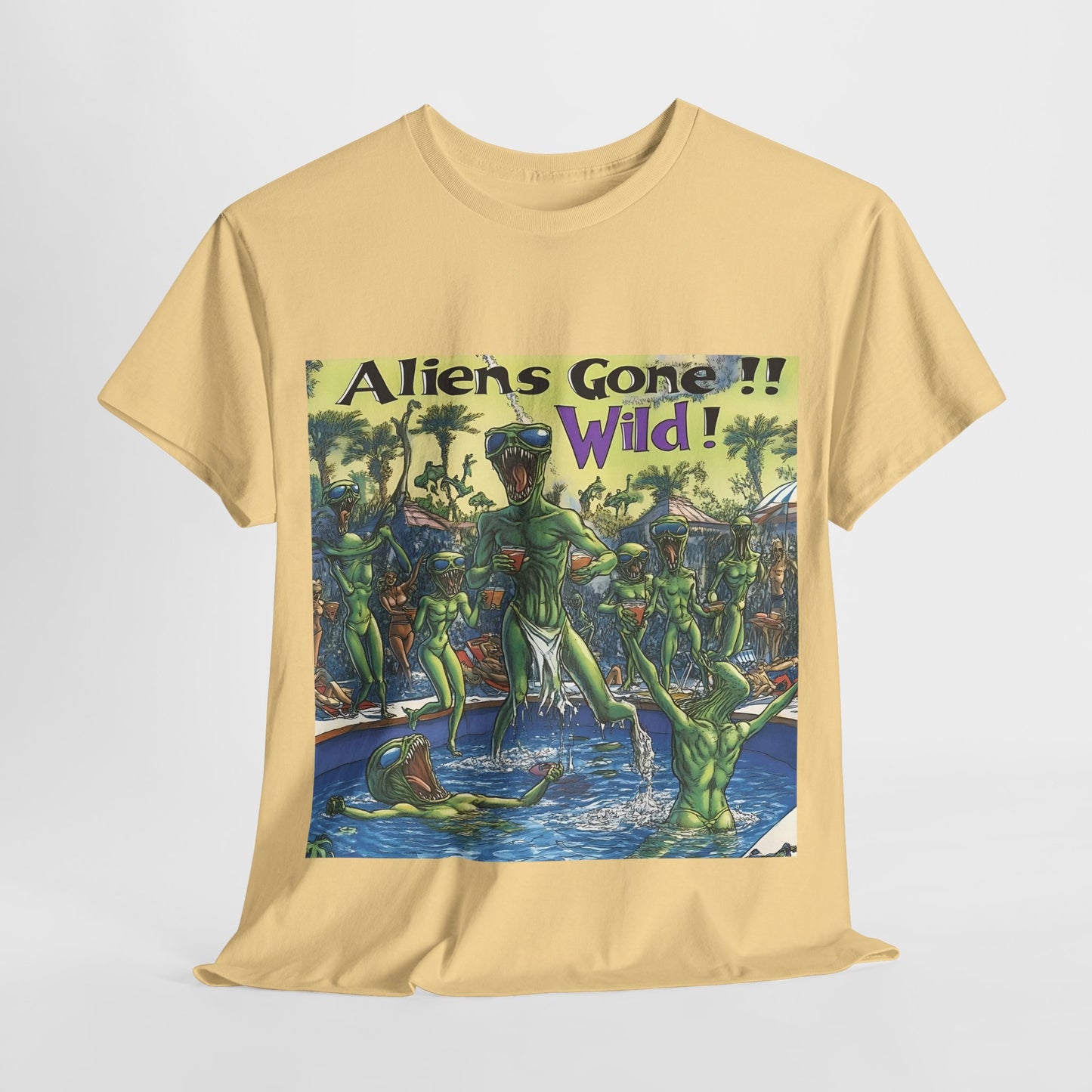 Alien Gone Wild Tee - Fun Alien Shirt for Spring Break and Pool Parties