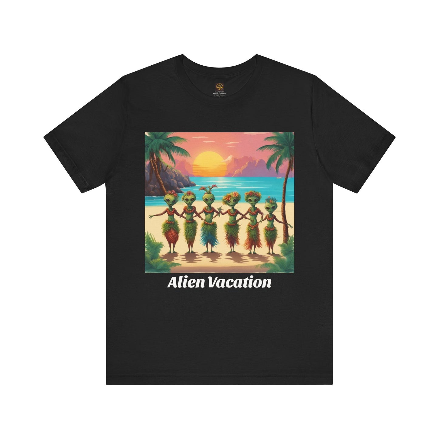 Alien Vacation T-shirt, Unisex Alien Tee