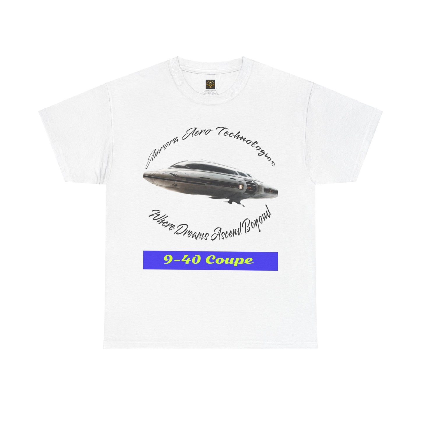 Alien Spaceship T-shirt, "9-40 Coupe", Daily Spaceship Tee