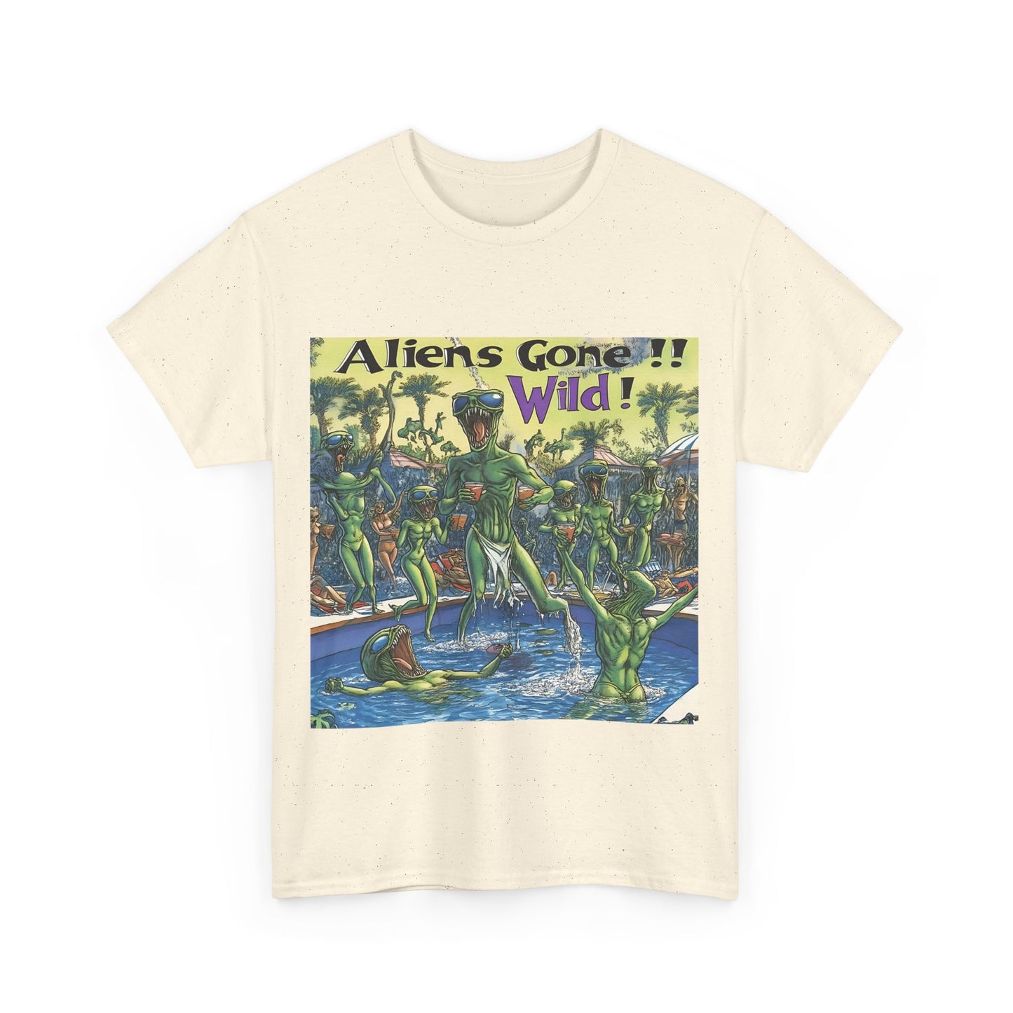 Alien Gone Wild Tee - Fun Alien Shirt for Spring Break and Pool Parties