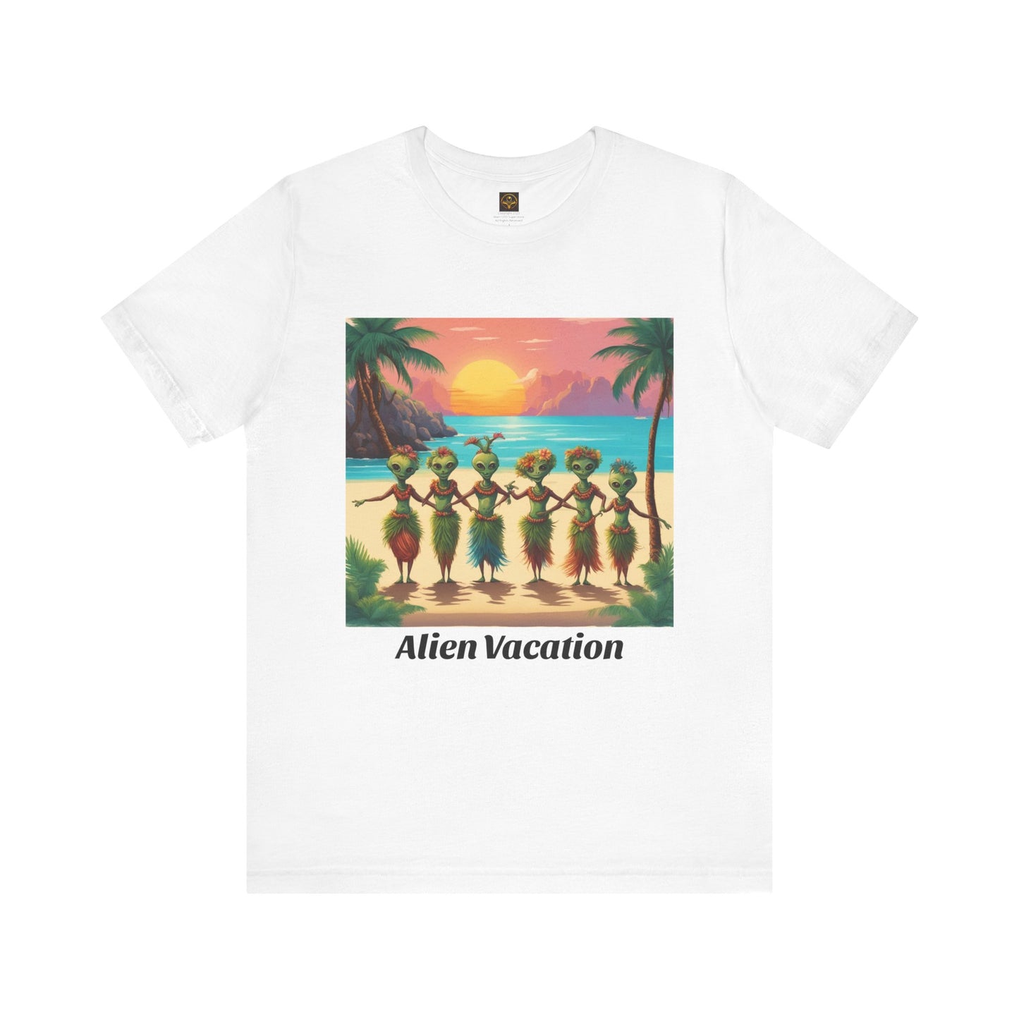 Alien Vacation T-shirt, Unisex Alien Tee