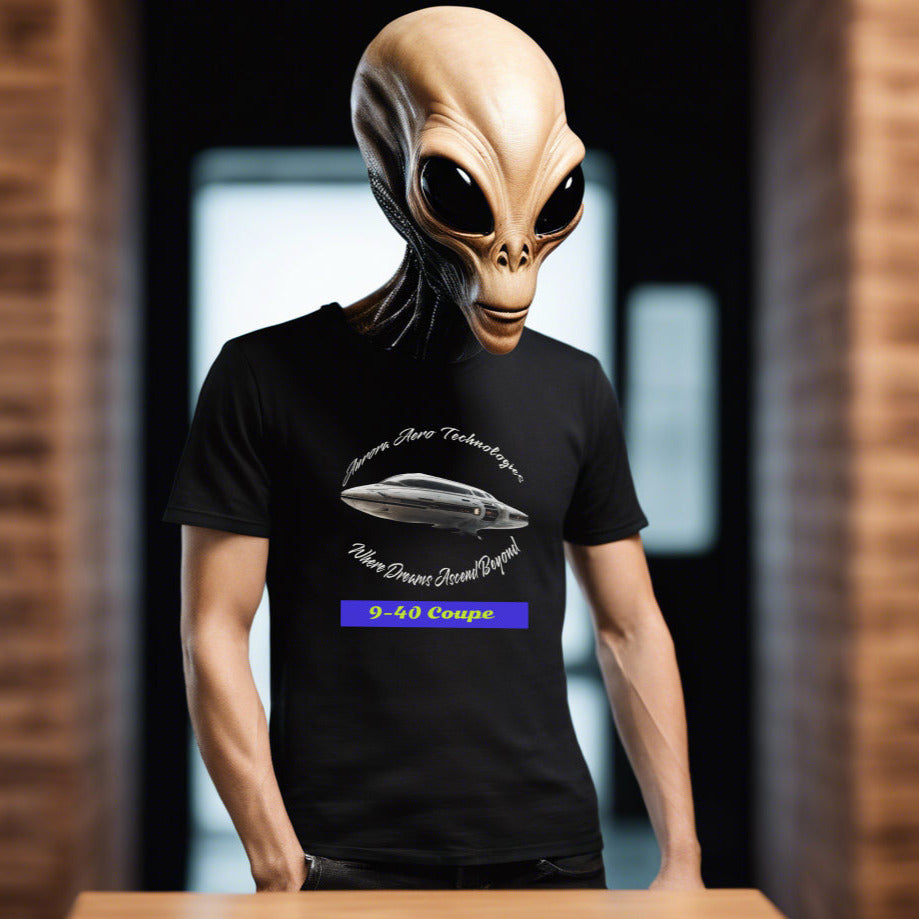 9-40 Coupe, Alien Sports Spaceship T-Shirt, Alien Shirt, The Daily Spaceship